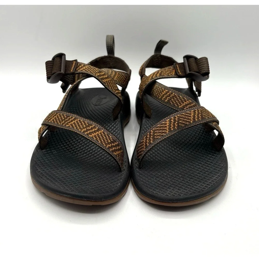 CHACO Sandals Juniors Size US 4 Orange Brown Outdoor Trail Hiking Open Toe Shoe‎